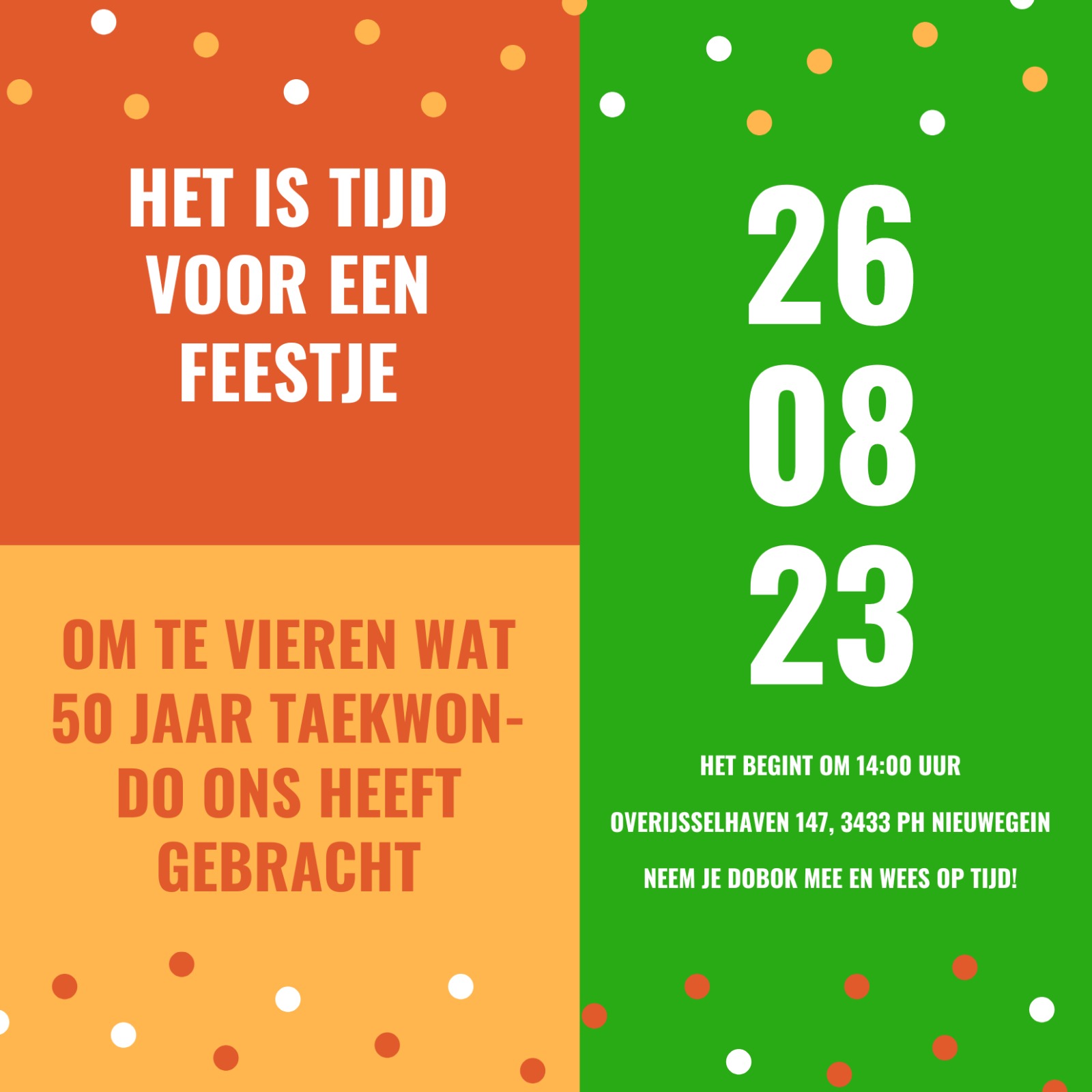 50 jaar Taekwon-Do Nieuwegein