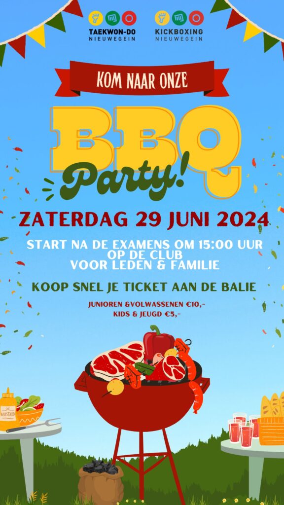 Flyer Zomerfeest Taekwon-Do Nieuwegein