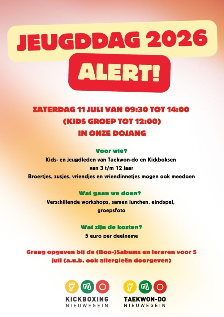Jeugddag Taekwon-Do Nieuwegein 2026